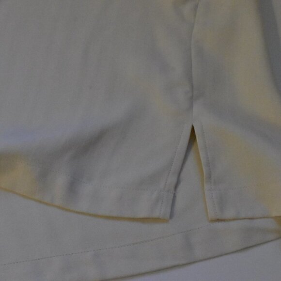 Pineapple Paradise 100% Silk Tank Top Off White Size 16 - Picture 6 of 7